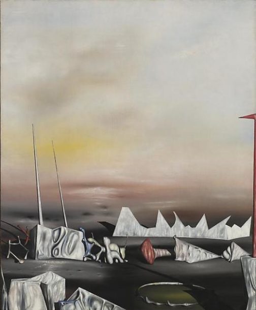 Image of Yves Tanguy's painting Je me faisais semblant