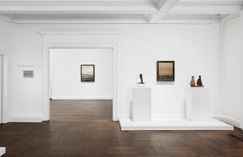 Installation view of the exhibition Tanguy Calder: Between Surrealism and Abstraction in New York