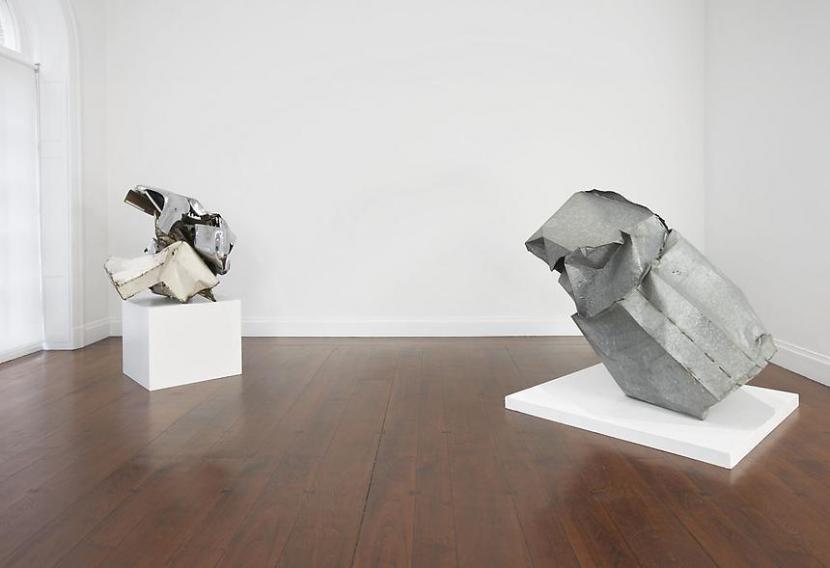 Installation view of the exhibition John Chamberlain: Early Years in New York