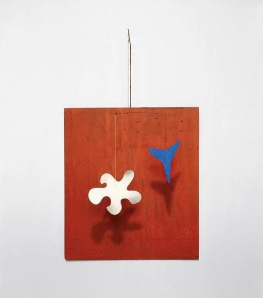 Image of Alexander Calder's sculpture Red Panel