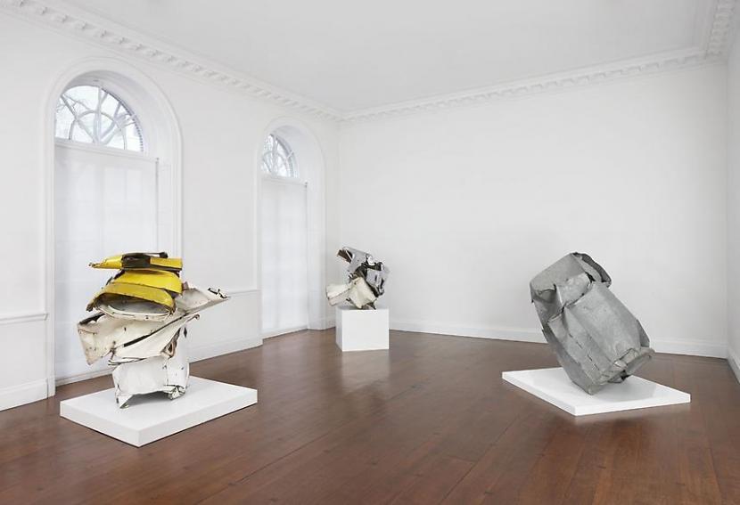 Installation view of the exhibition John Chamberlain: Early Years in New York