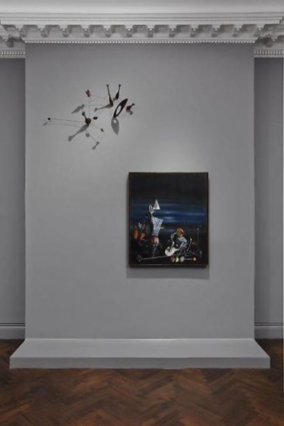 Installation view of the exhibition Tanguy Calder: Between Surrealism and Abstraction in New York