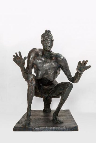 Image of Germaine Richier's bronze sculpture La Sauterelle, grande