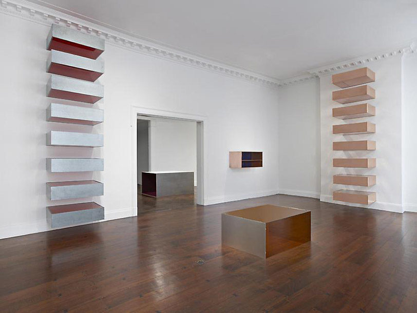 Installation view of the exhibition Project Space: Donald Judd