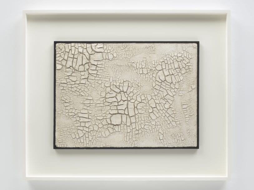 Alberto Burri's work Cretto bianco (White crack), 1958