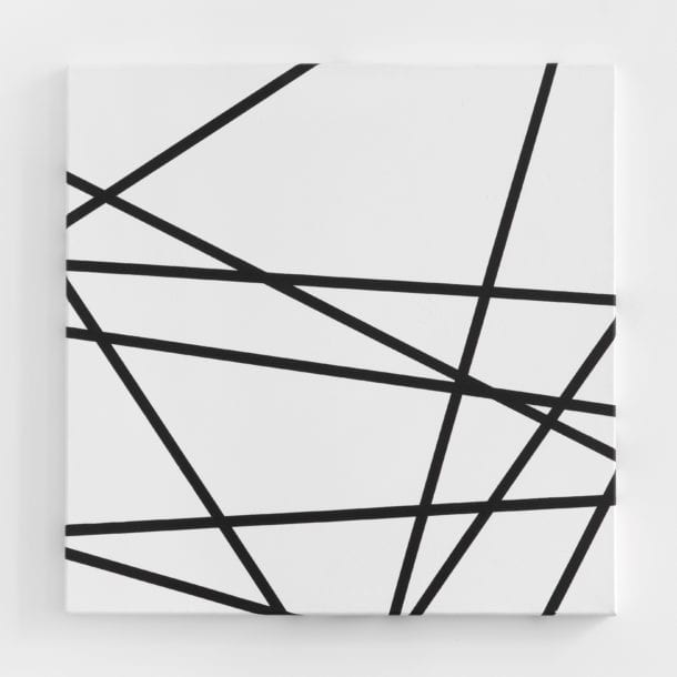 François Morellet's painting 10 lignes au hasard, 1975