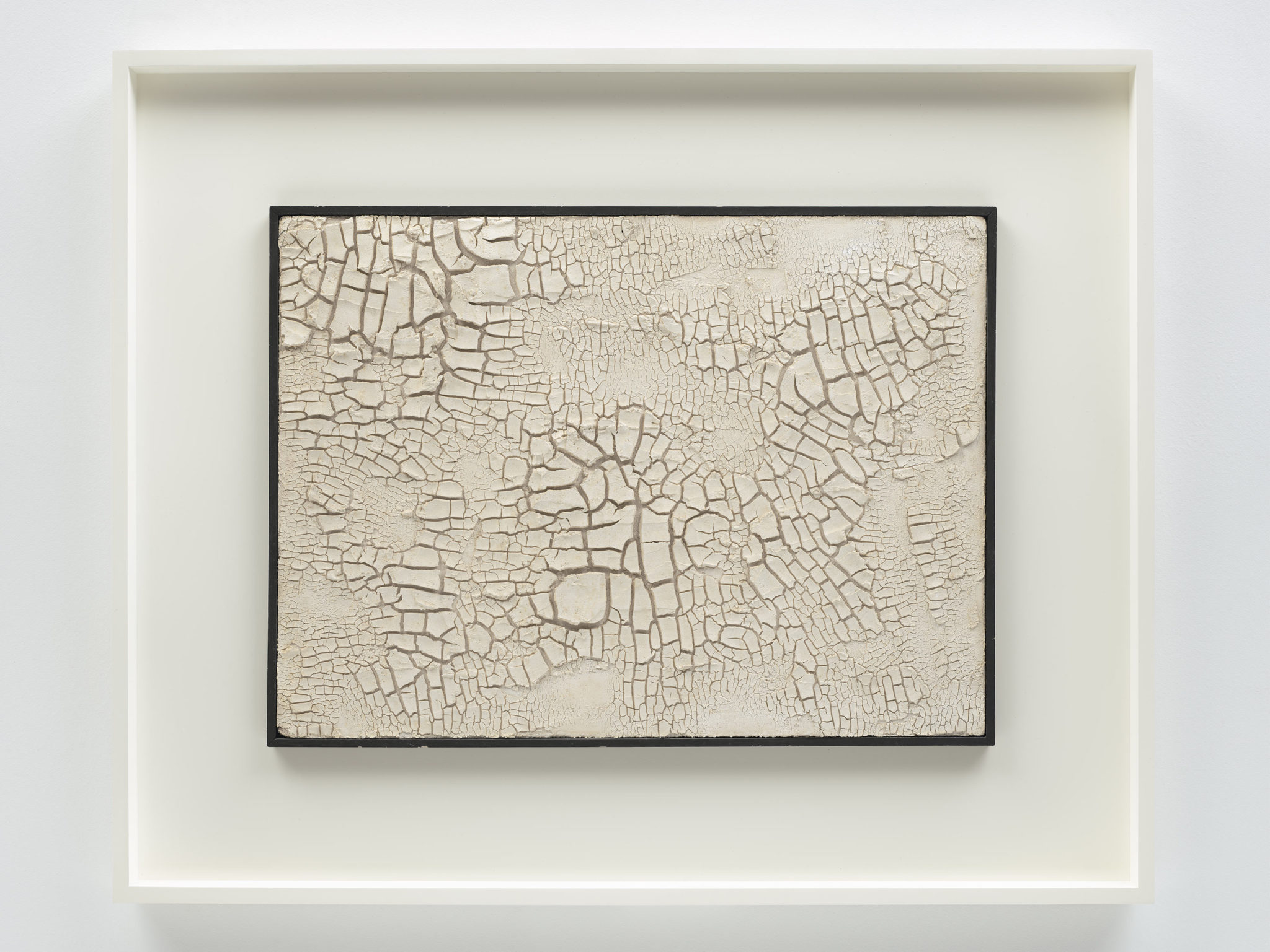 Alberto Burri's work Cretto bianco (White crack), 1958