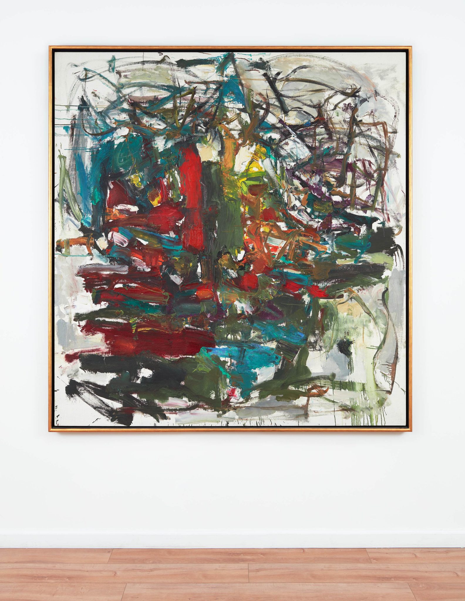 Install view of Joan Mitchell's painting Untitled, 1959