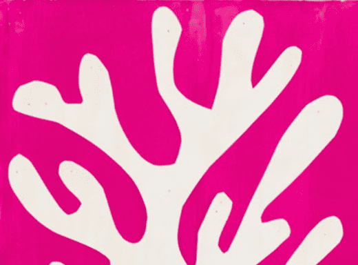 Detail view of Henri Matisse's work Arbre de neige, 1947