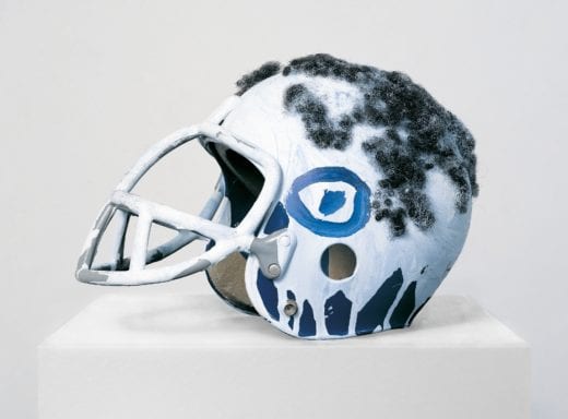 Jean-Michel Basquiat's sculpture Untitled (Football Helmet), c. 1981-84