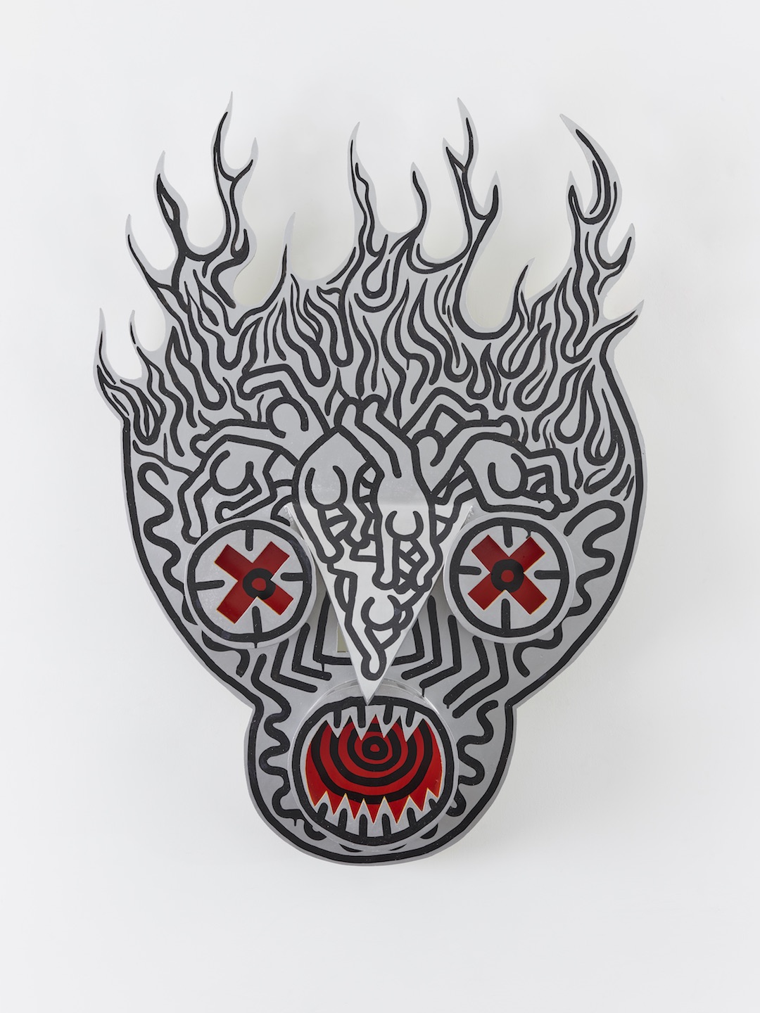 Keith Haring Untitled Burning Skull Levy Gorvy