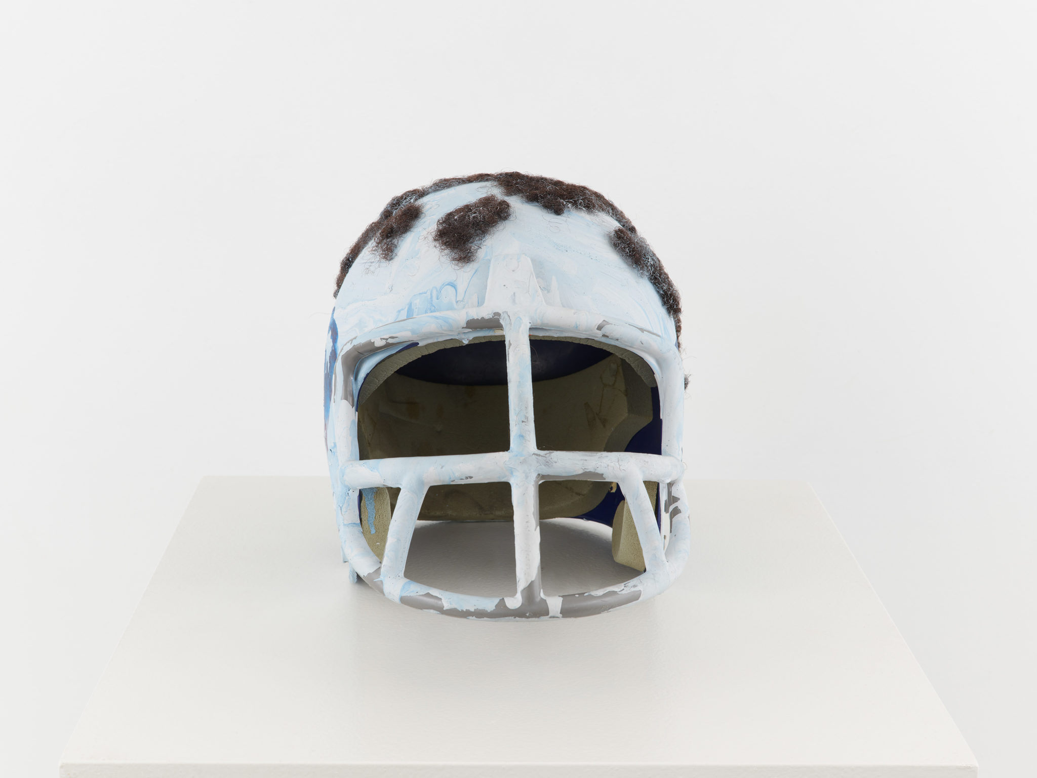 Jean-Michel Basquiat's sculpture Untitled (Football Helmet), c. 1981-84