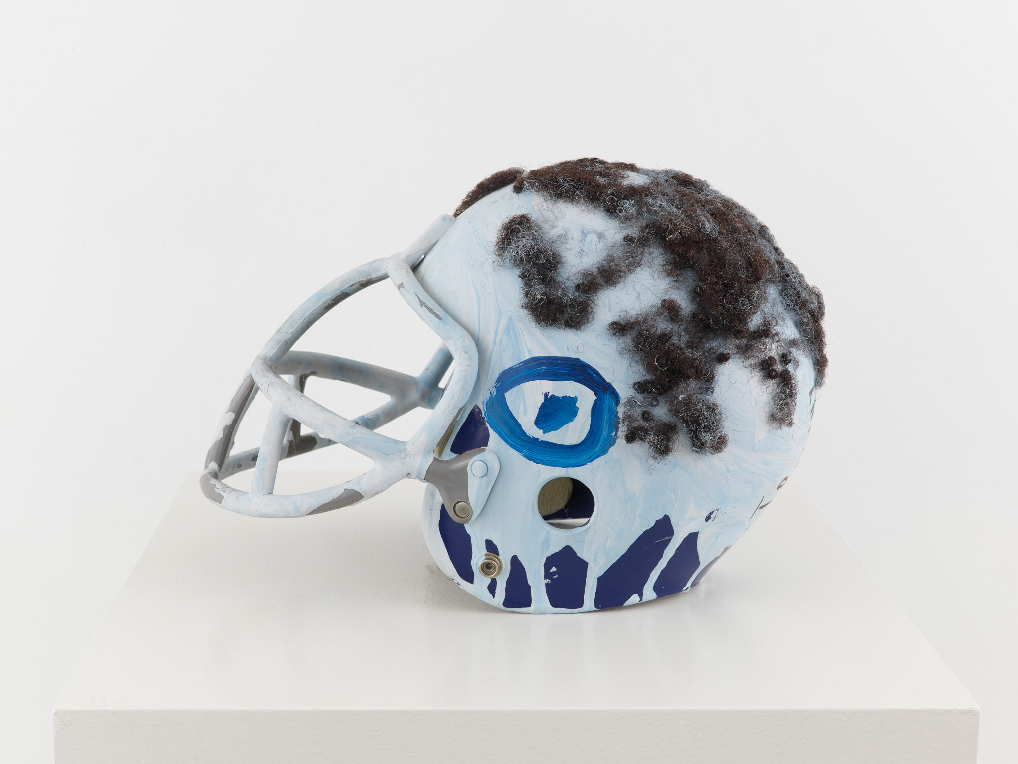 Jean-Michel Basquiat's sculpture Untitled (Football Helmet), c. 1981-84