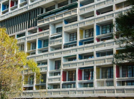 Le Corbusier's building Unité d'habitation (Cité Radieuse), 1947-1952