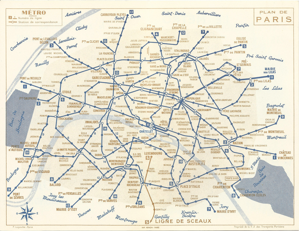 Paris Metro Map