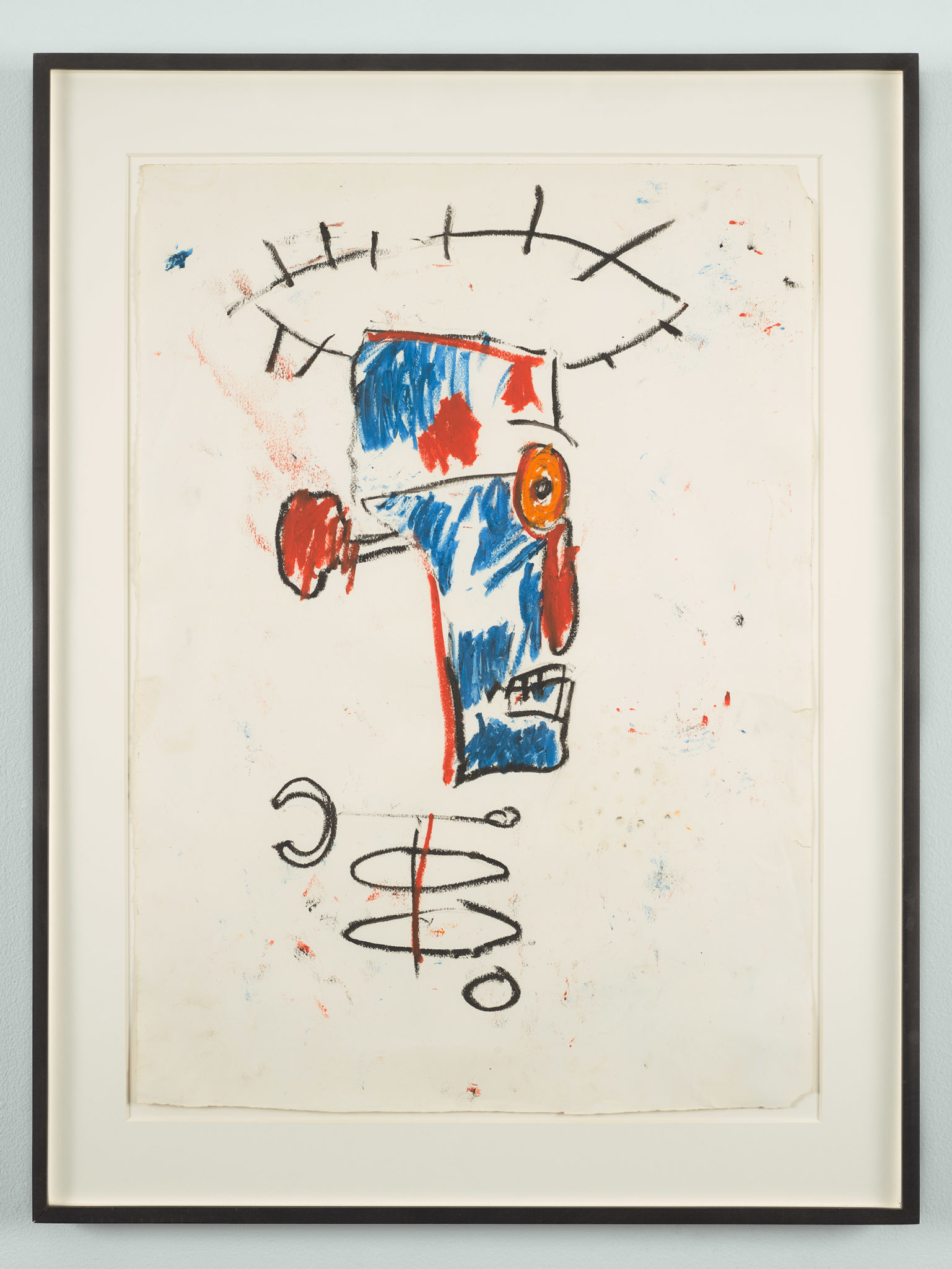 Jean-Michel Basquiat's painting Portrait of Keith Haring, 1984