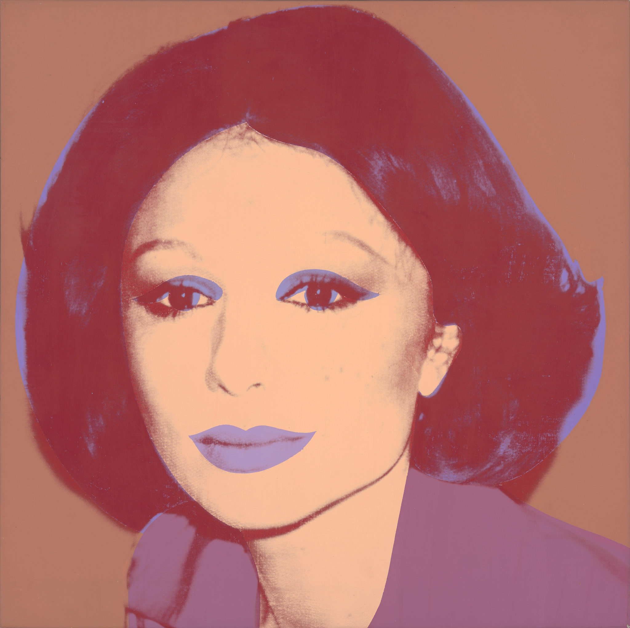 Andy Warhol portrait of Farah Diba Pahlavi, "Farah Diba Pahlavi," 1976.