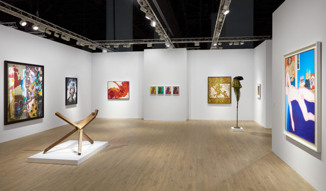 Installation view of Lévy Gorvy's booth at Art Basel Miami Beach