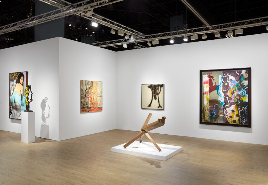 Installation view of Lévy Gorvy's booth at Art Basel Miami Beach