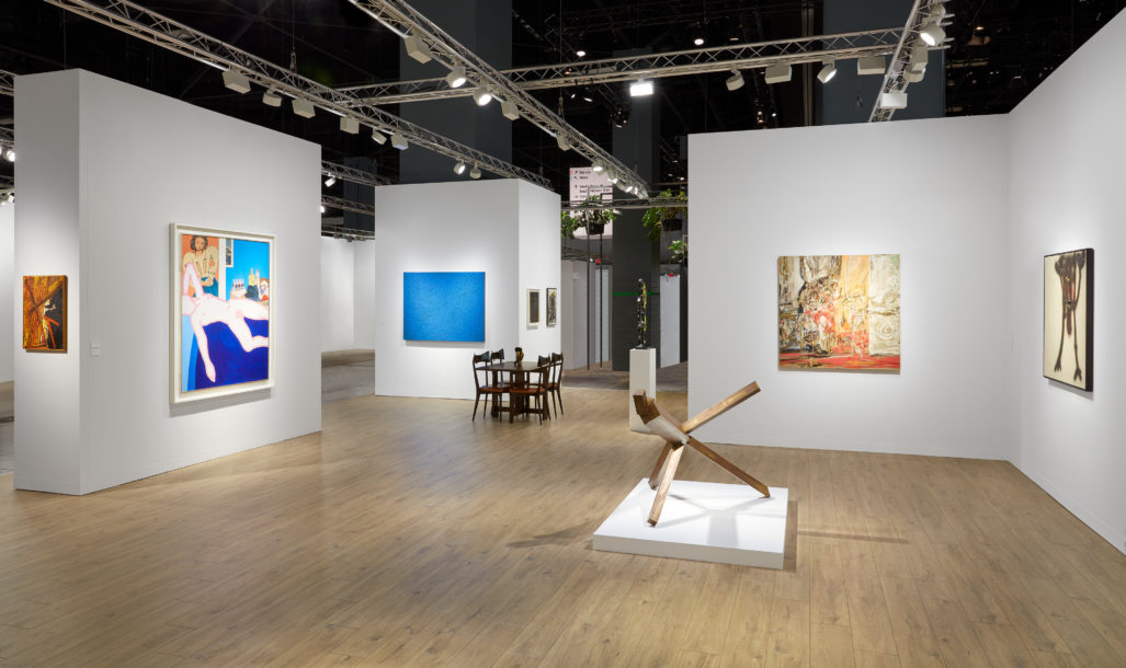 Installation view of Lévy Gorvy's booth at Art Basel Miami Beach