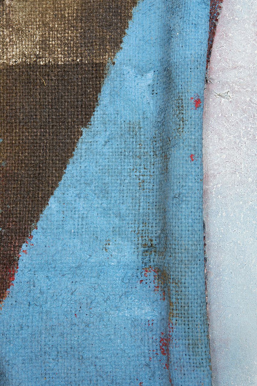 Detail of Tsuyoshi Maekawa's Mannaka Tate no Blue (A18) 1964