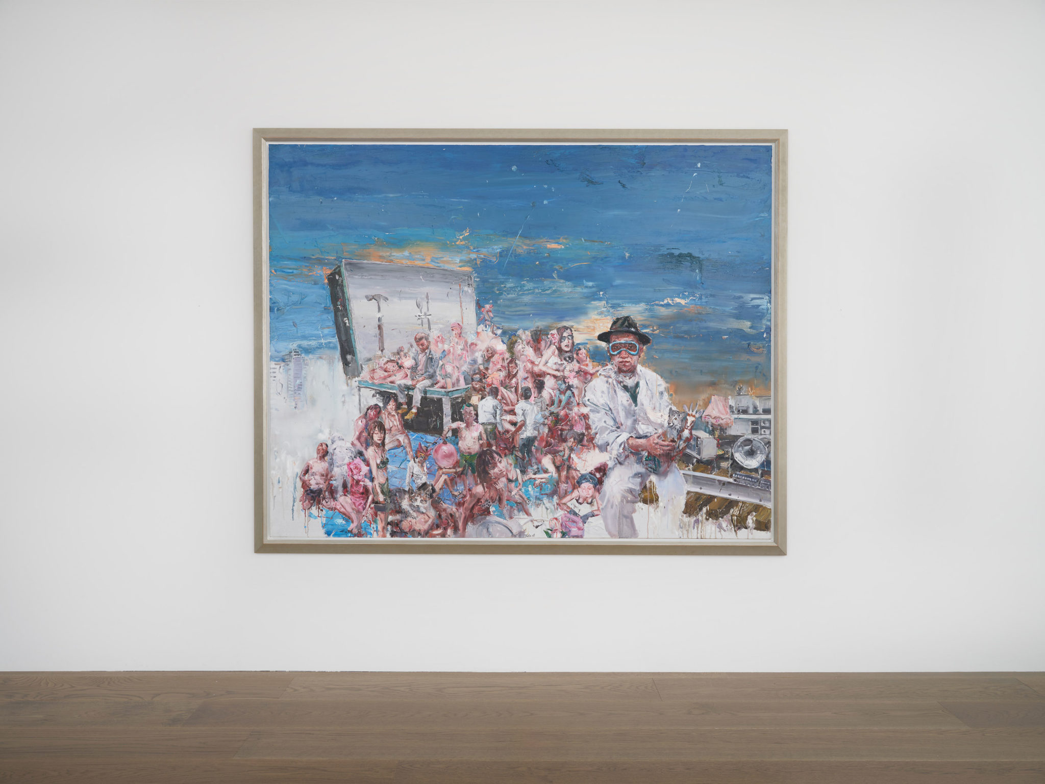 Install view of Tu Hongtao's painting Araki Friends