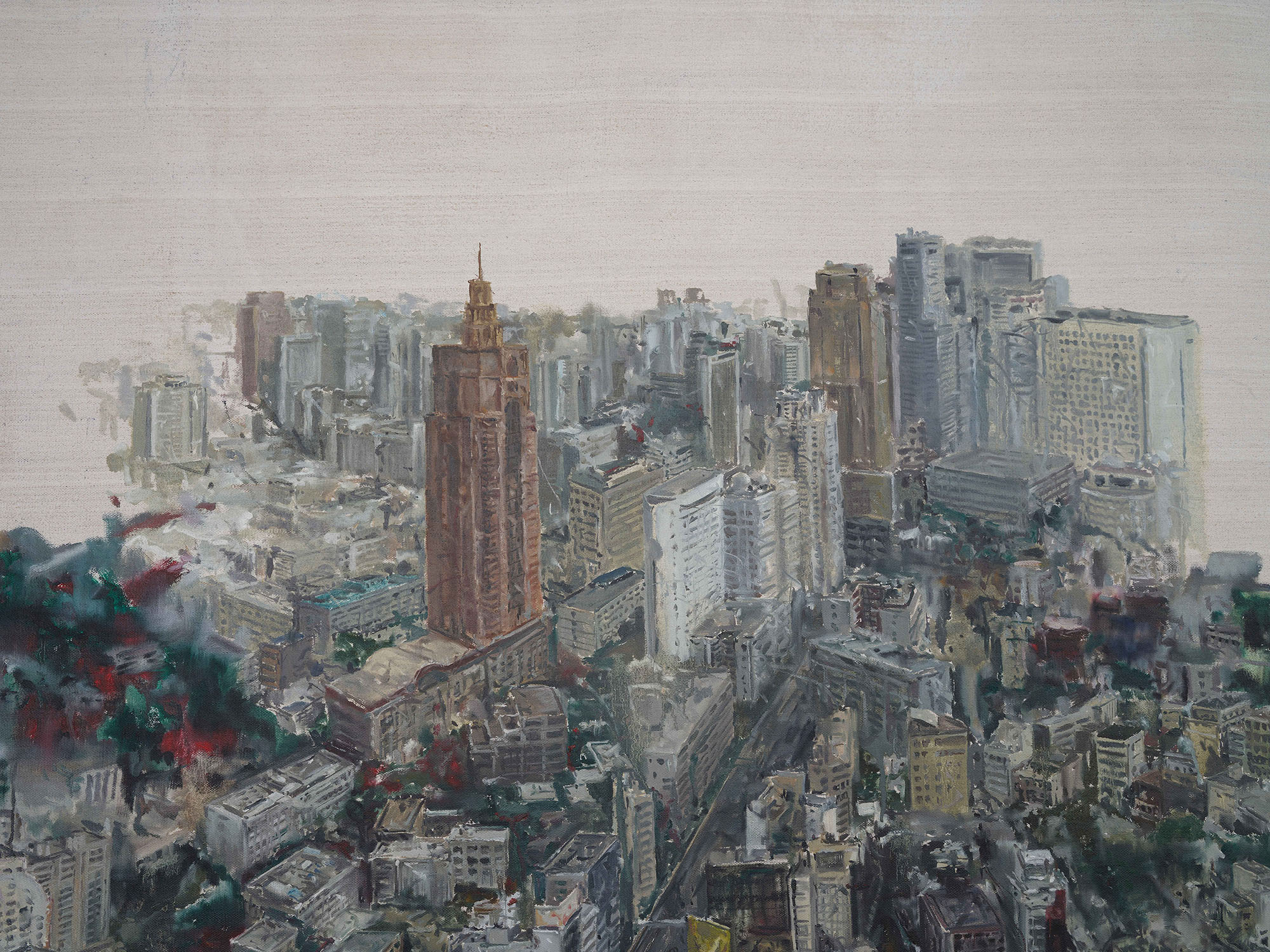 Detail of Tu Hongtao's painting Chengdu, Tokyo or Shenzhen