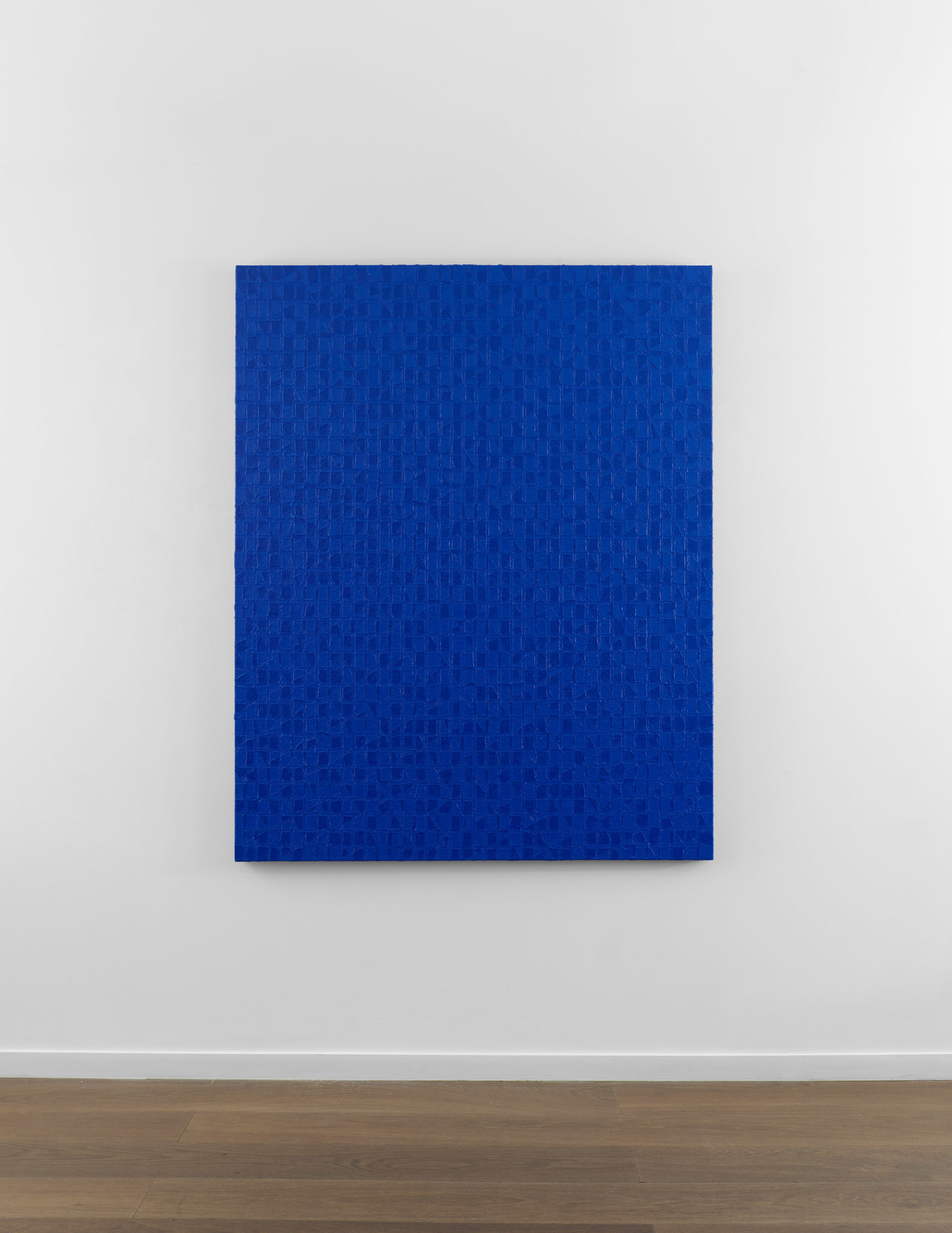 Installation view of Chung Sang-Hwa's painting Untitled 014-6 (2014)