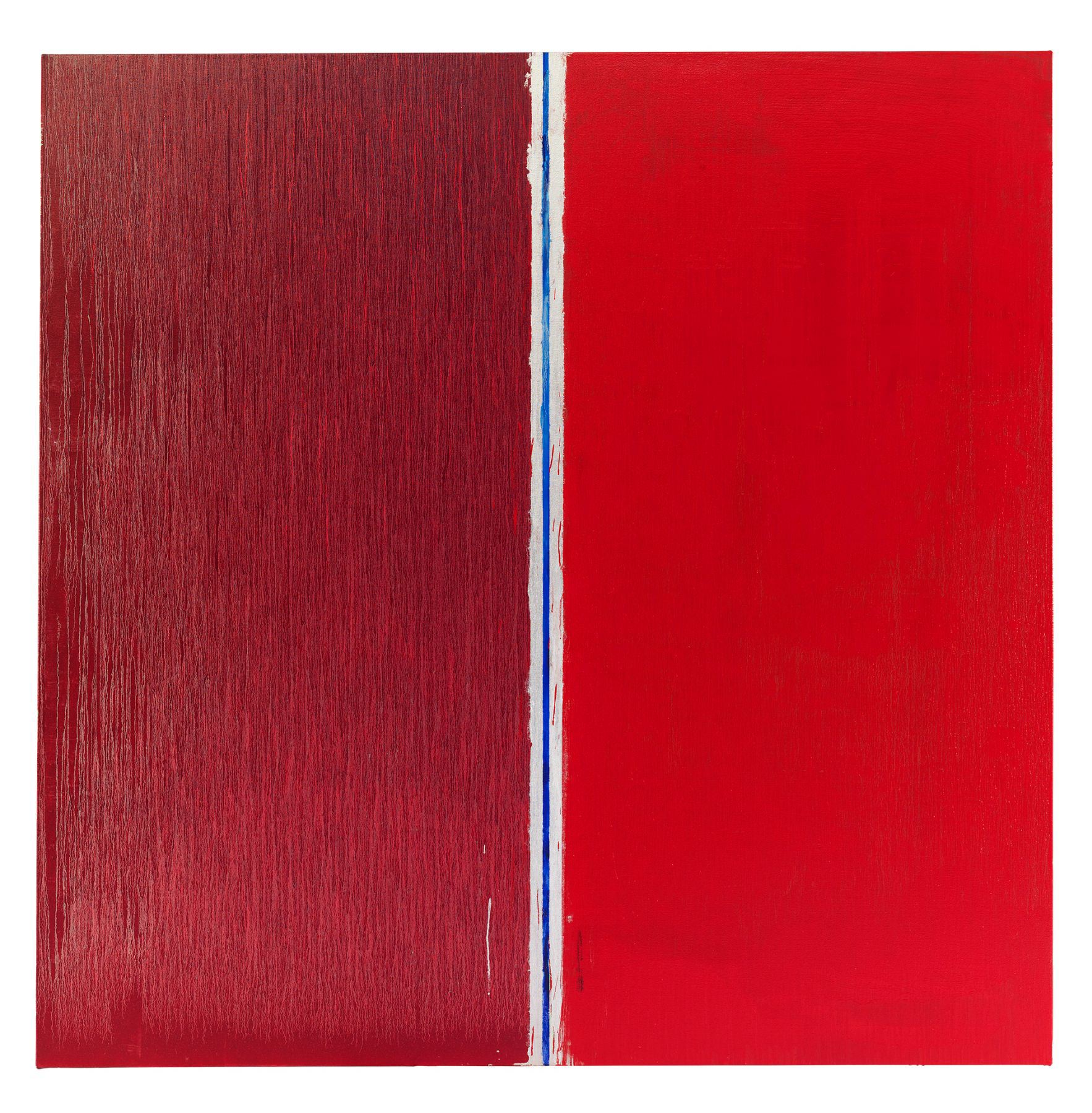 Pat Steir's painting Two Reds (2013)