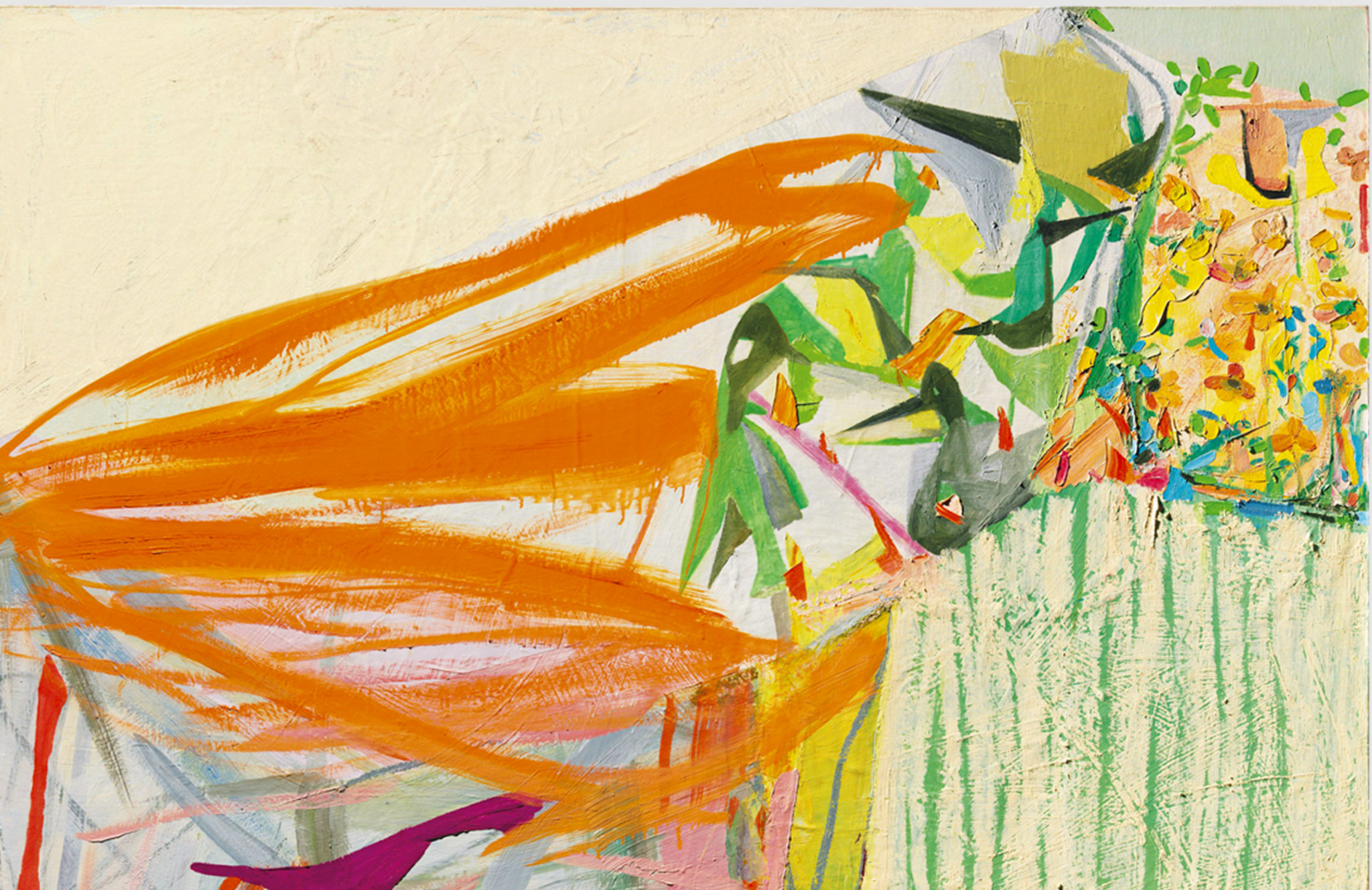 Detail of Amy Sillman's painting Cliff 1, 2005