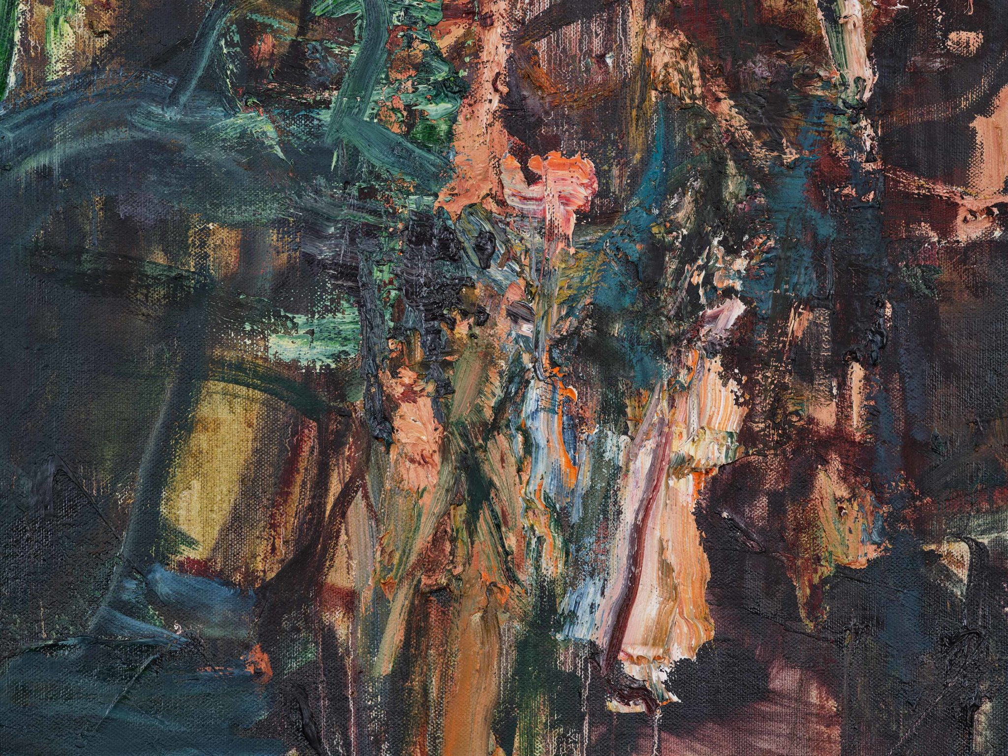 Detail of Tu Hongtao's painting Light Night (2019-20)