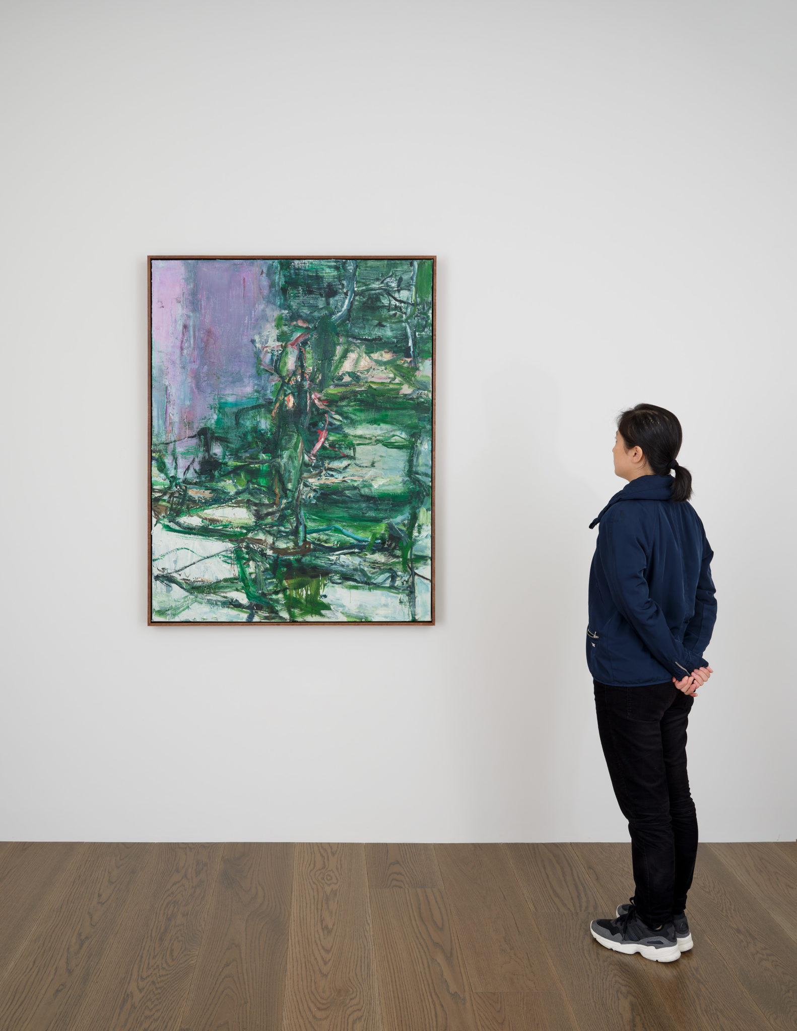 Scale view of Tu Hongtao's painting Uprising Trees (2019)