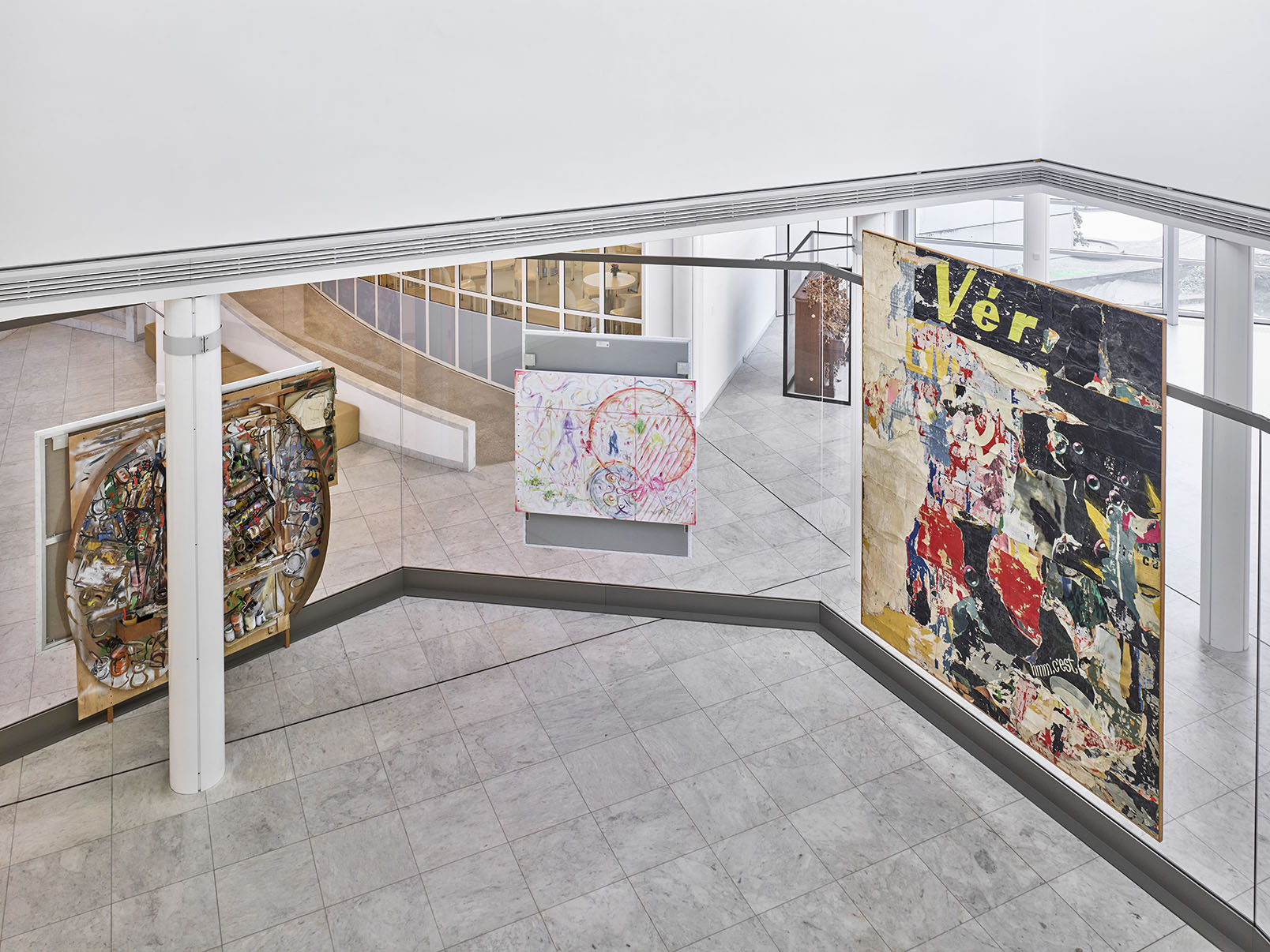 Installation view from Jutta Koether's exhibition at Museum Abteiberg. 