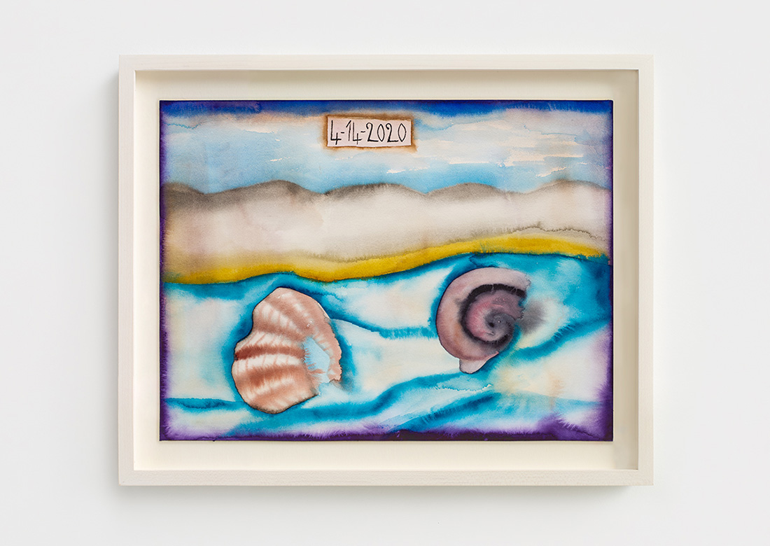 Francesco Clemente's watercolor 4-14-2020