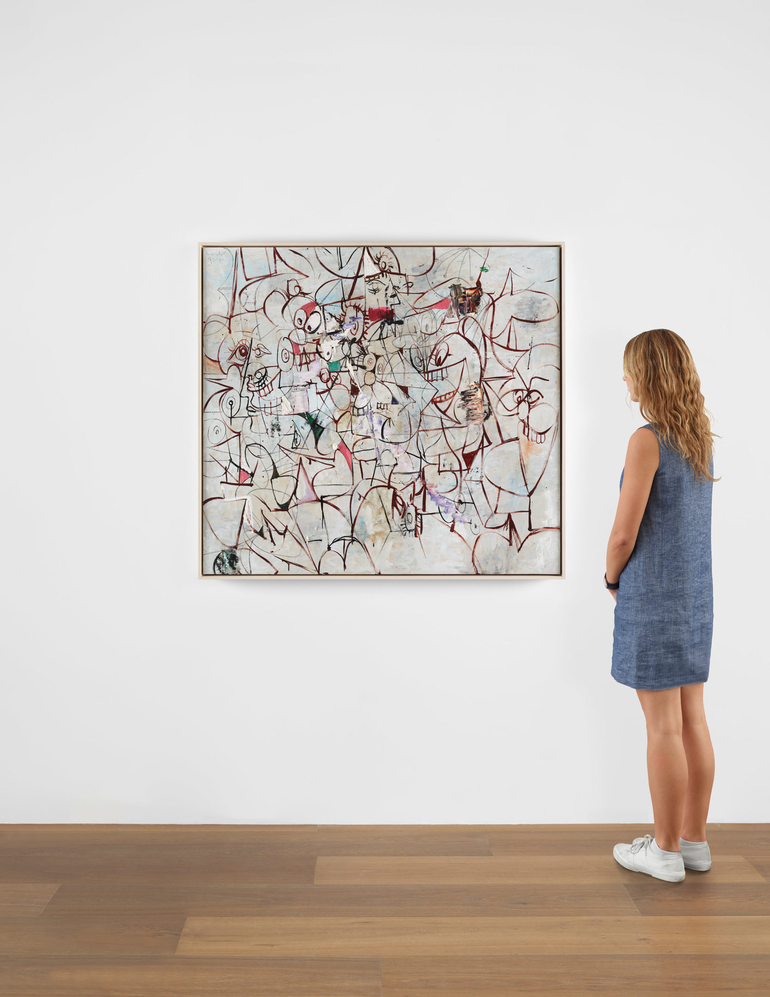 Scale view of George Condo's Spatial Profiles, 2017