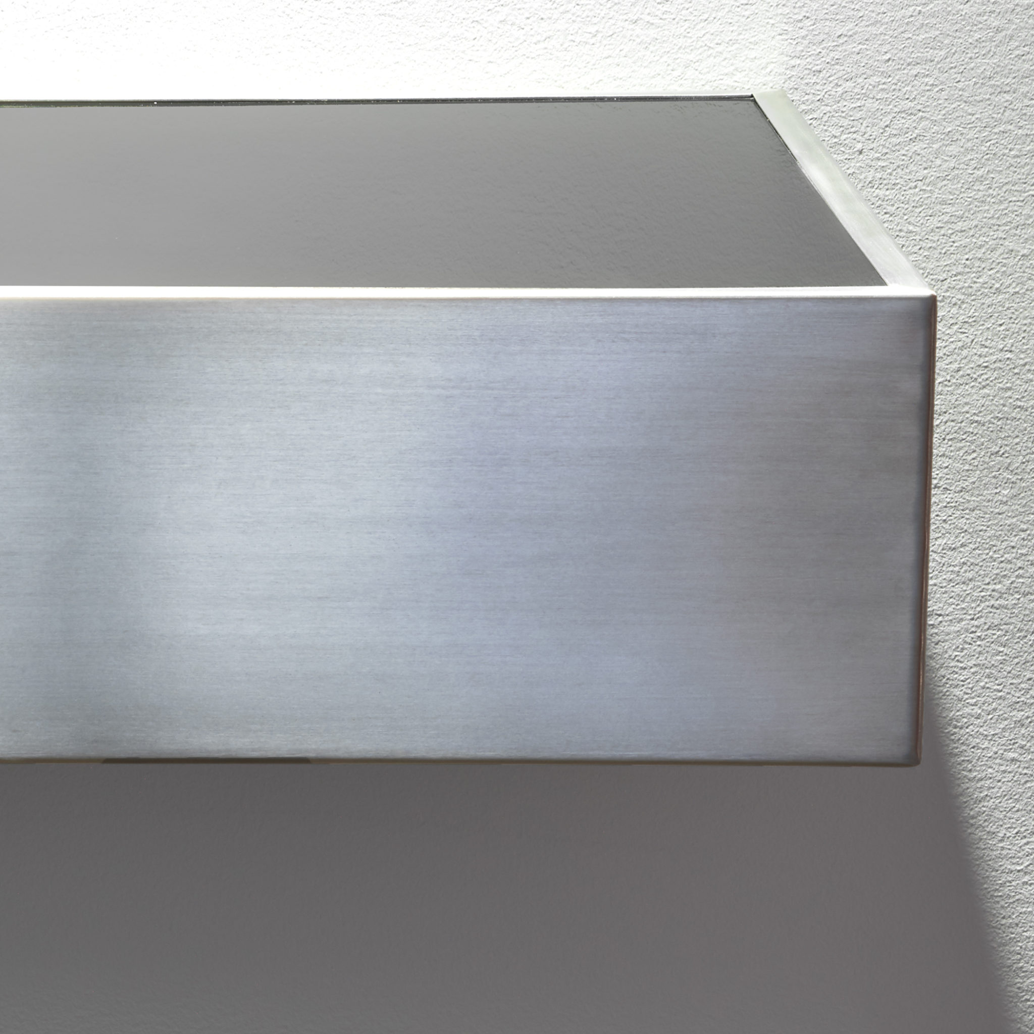 Detail view of Donald Judd's Untitled, 1969