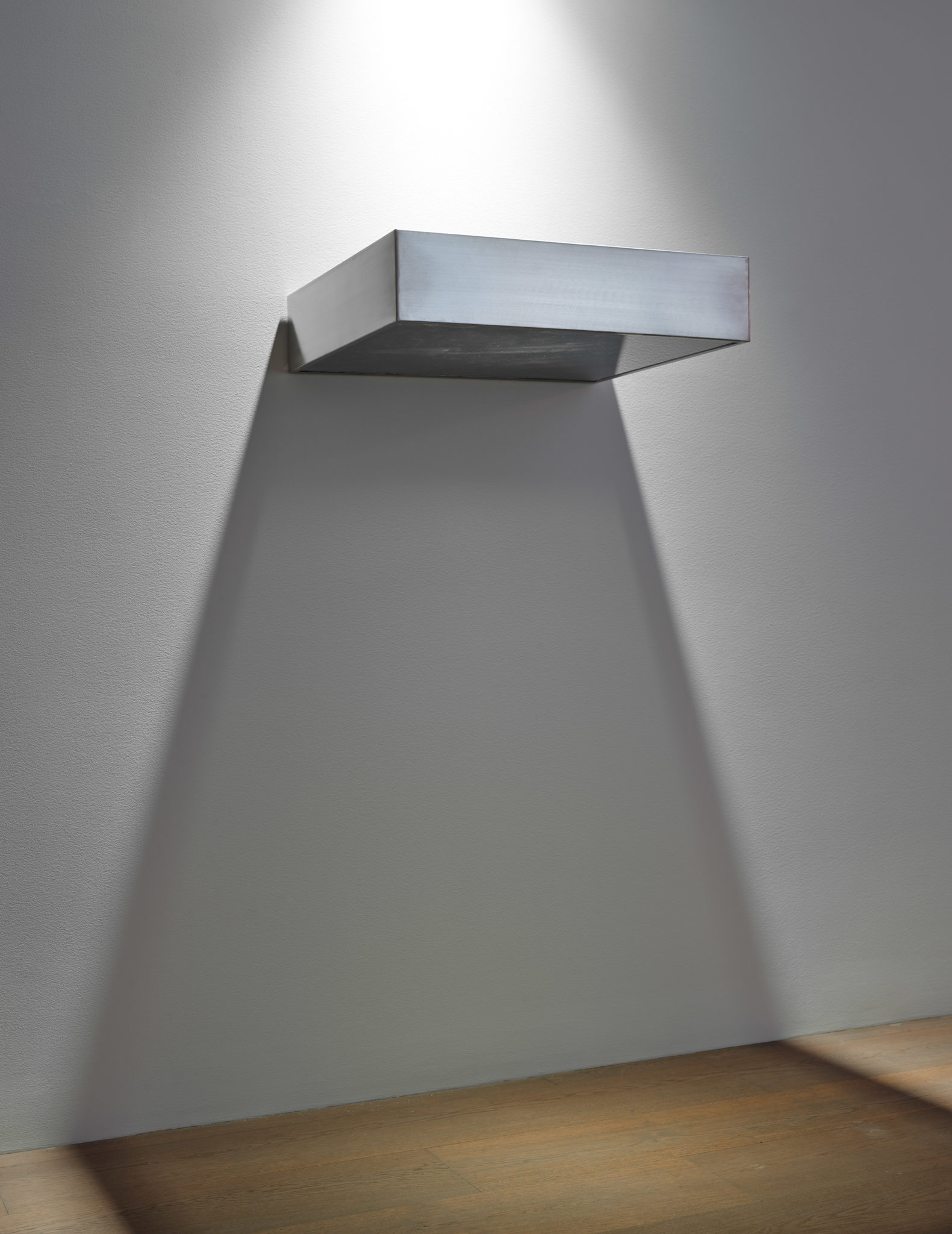 Side view of Donald Judd's Untitled, 1969