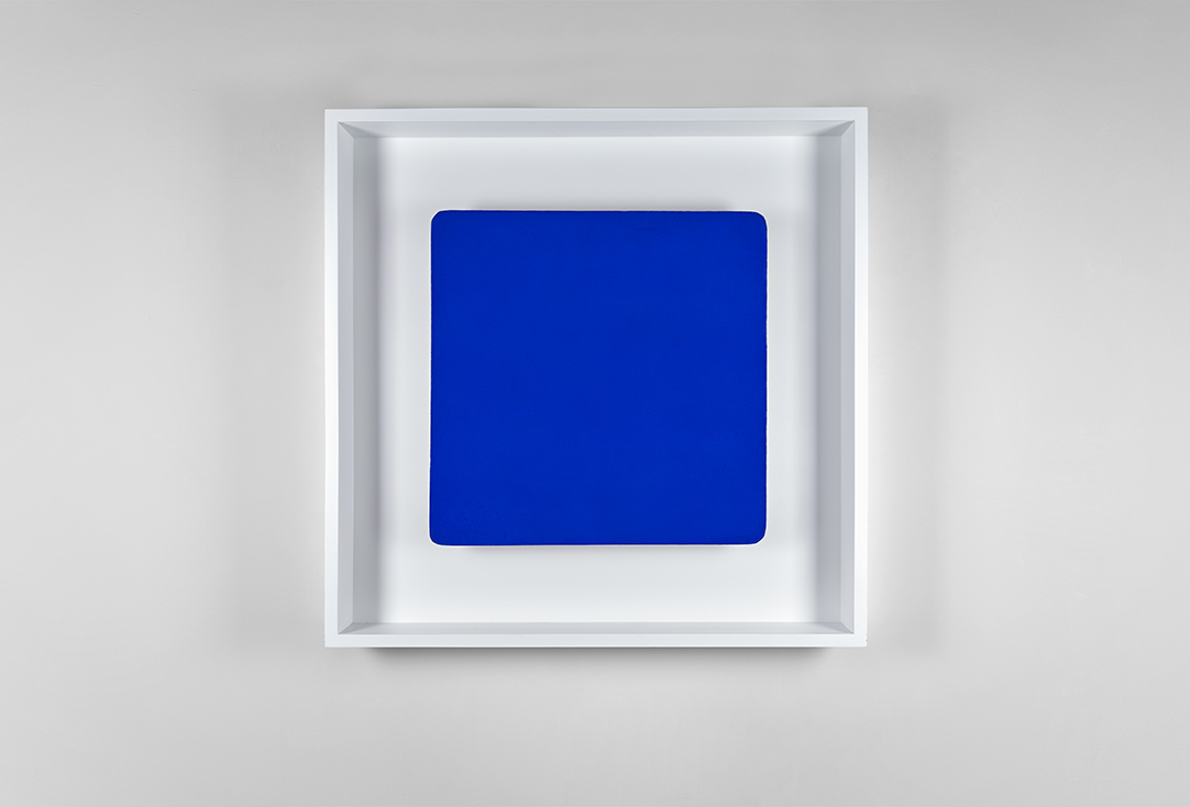 Image of Yves Klein's painting Untitled Blue Monochrome IKB 108