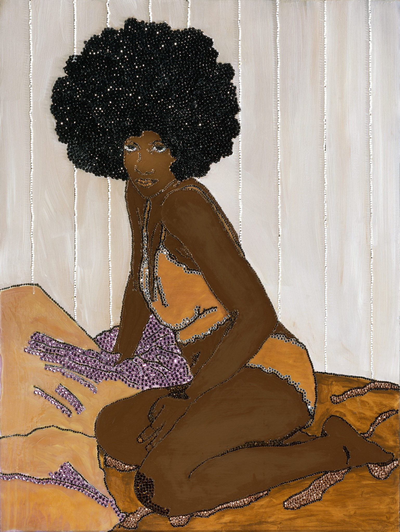 Mickalene Thomas's Sugar Baby, 2004