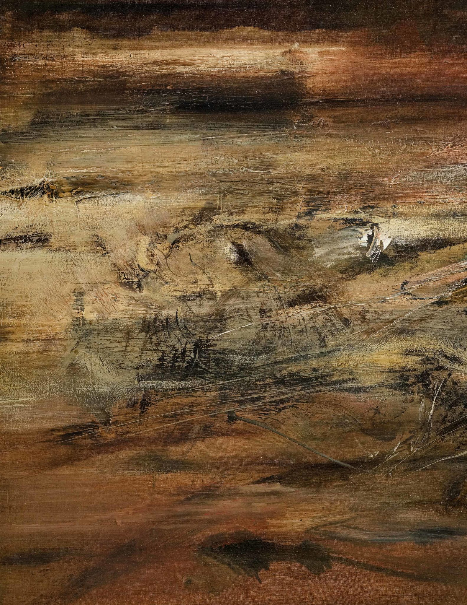 Detail view of Zao Wou-Ki's 5.11.62, 1962