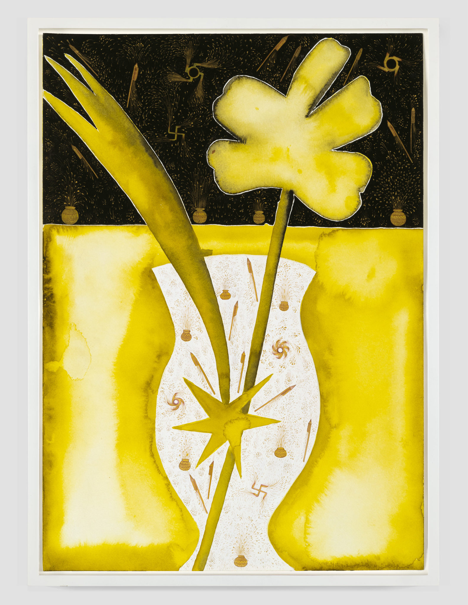 Francesco Clemente's Gold on Gold VII, 2016