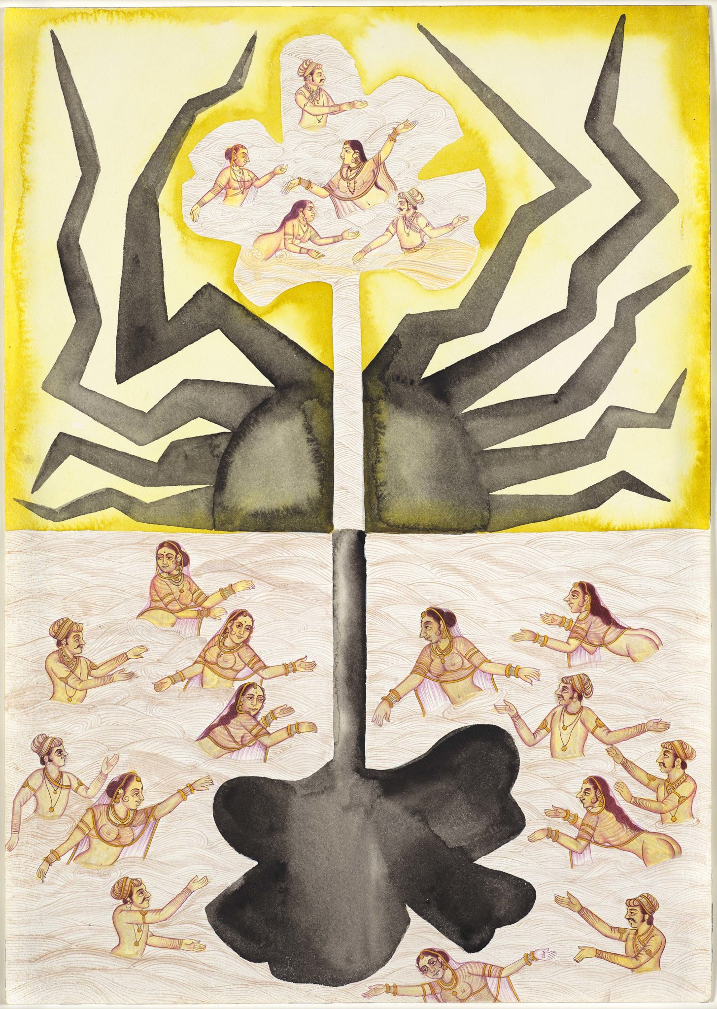 Francesco Clemente's Gold on Gold VI, 2016