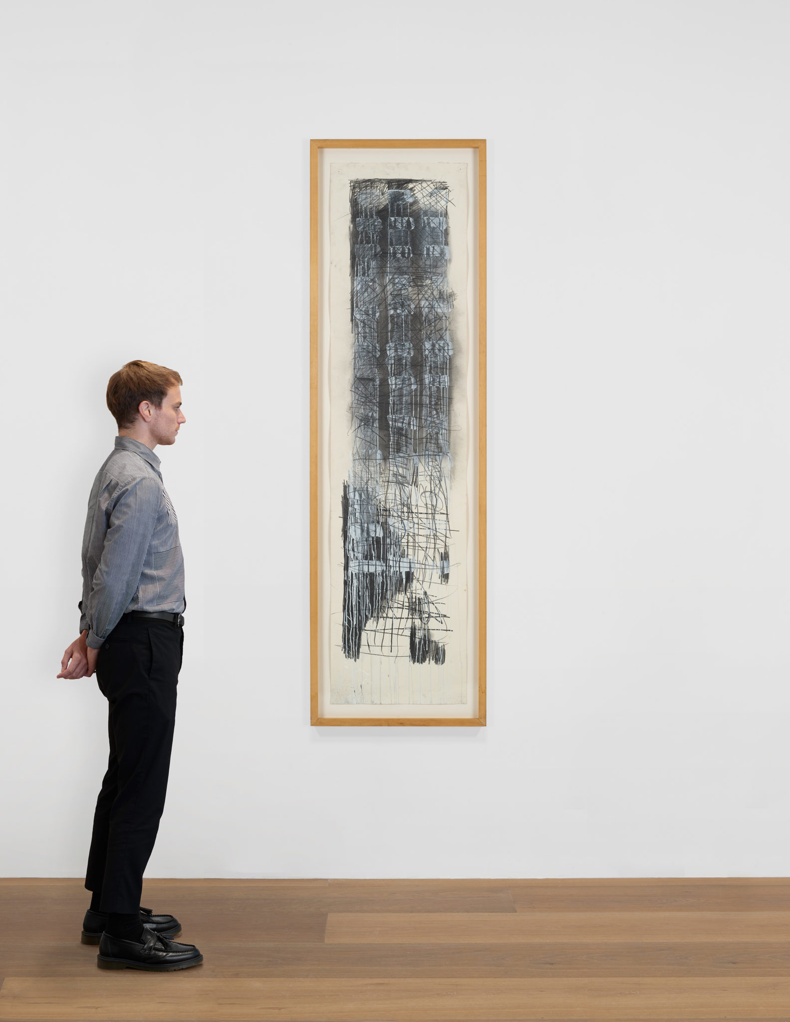 Scale view of Pat Steir's Drawing, 1991–92