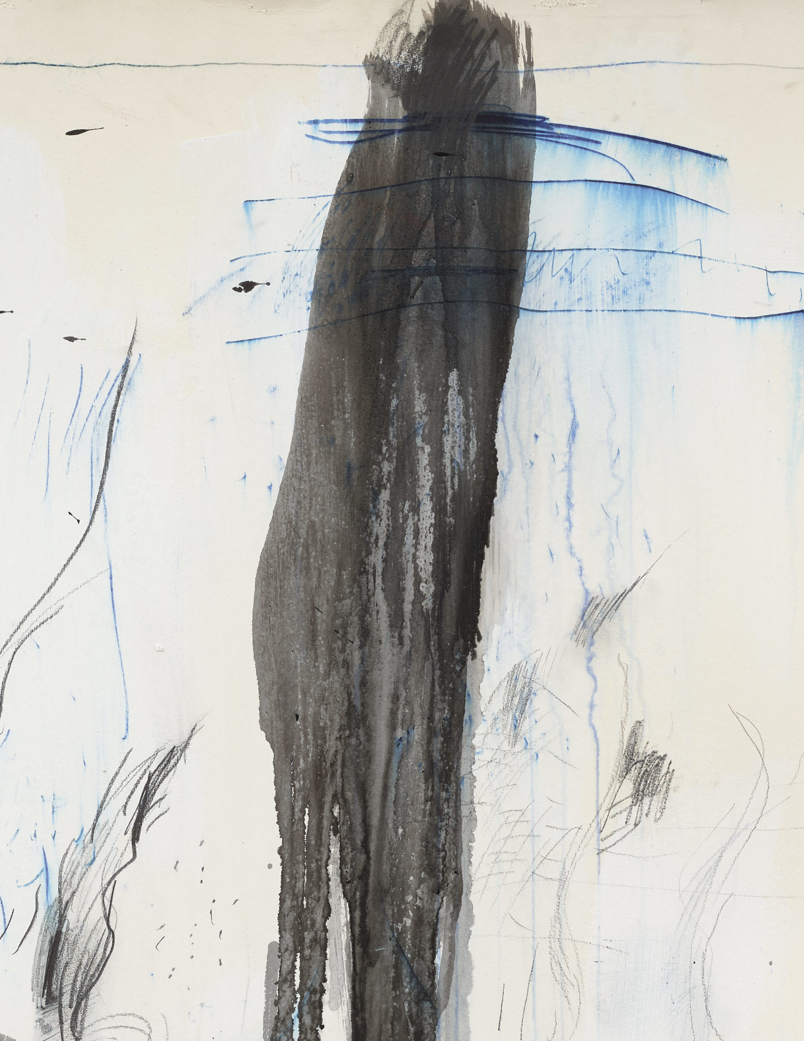 Detail view of Pat Steir's Austria Group, No. 4, 1991