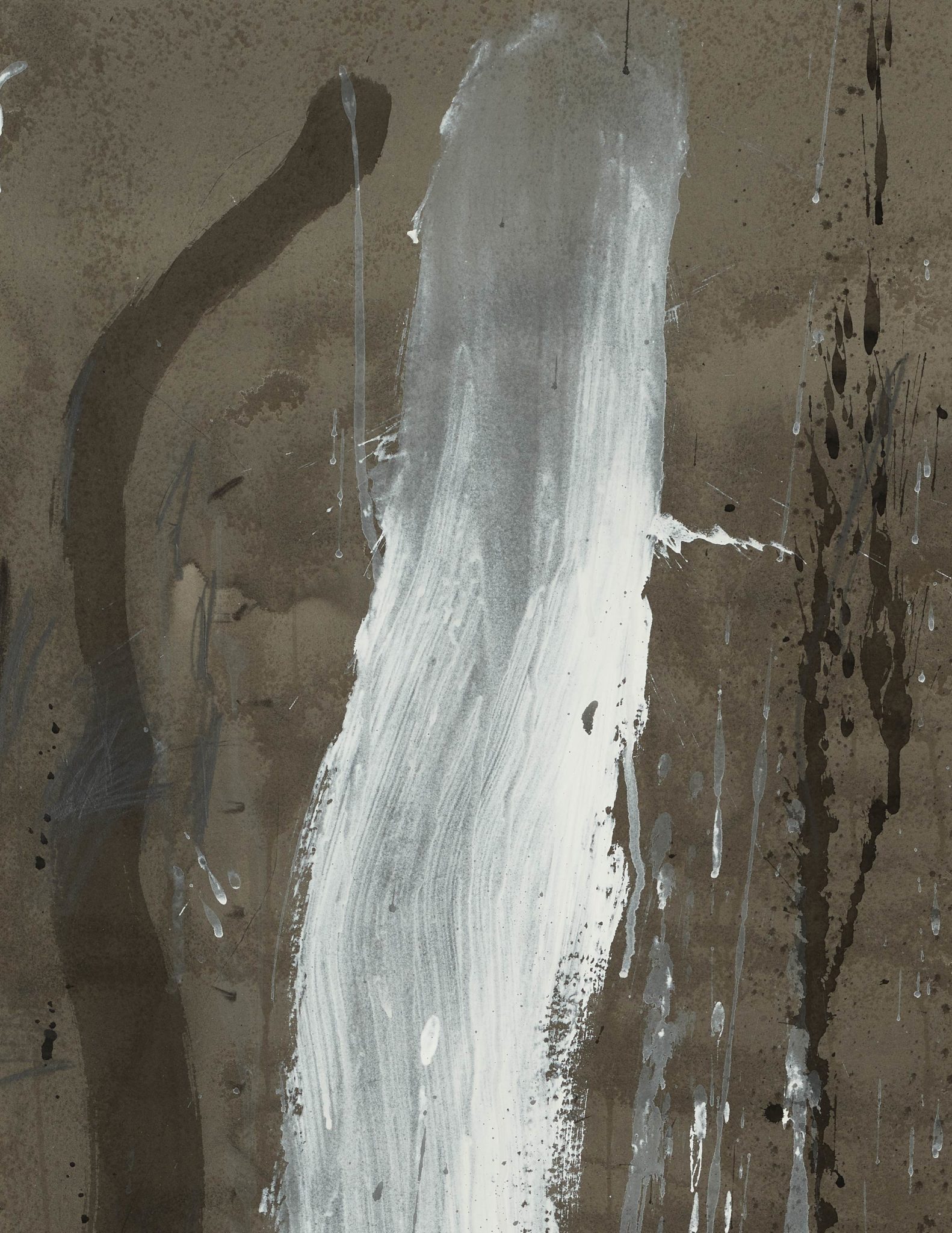 Detail view of Pat Steir’s The Austria Group, No. 6, 1991