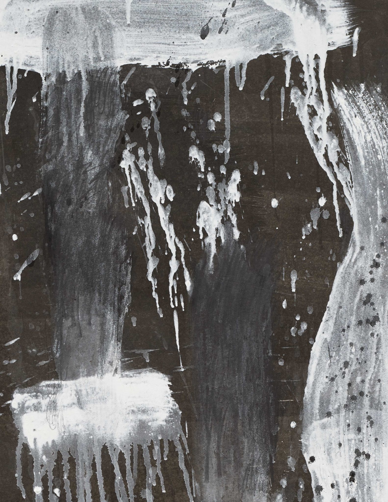 Detail view of Pat Steir’s The Austria Group, No. 7, 1991