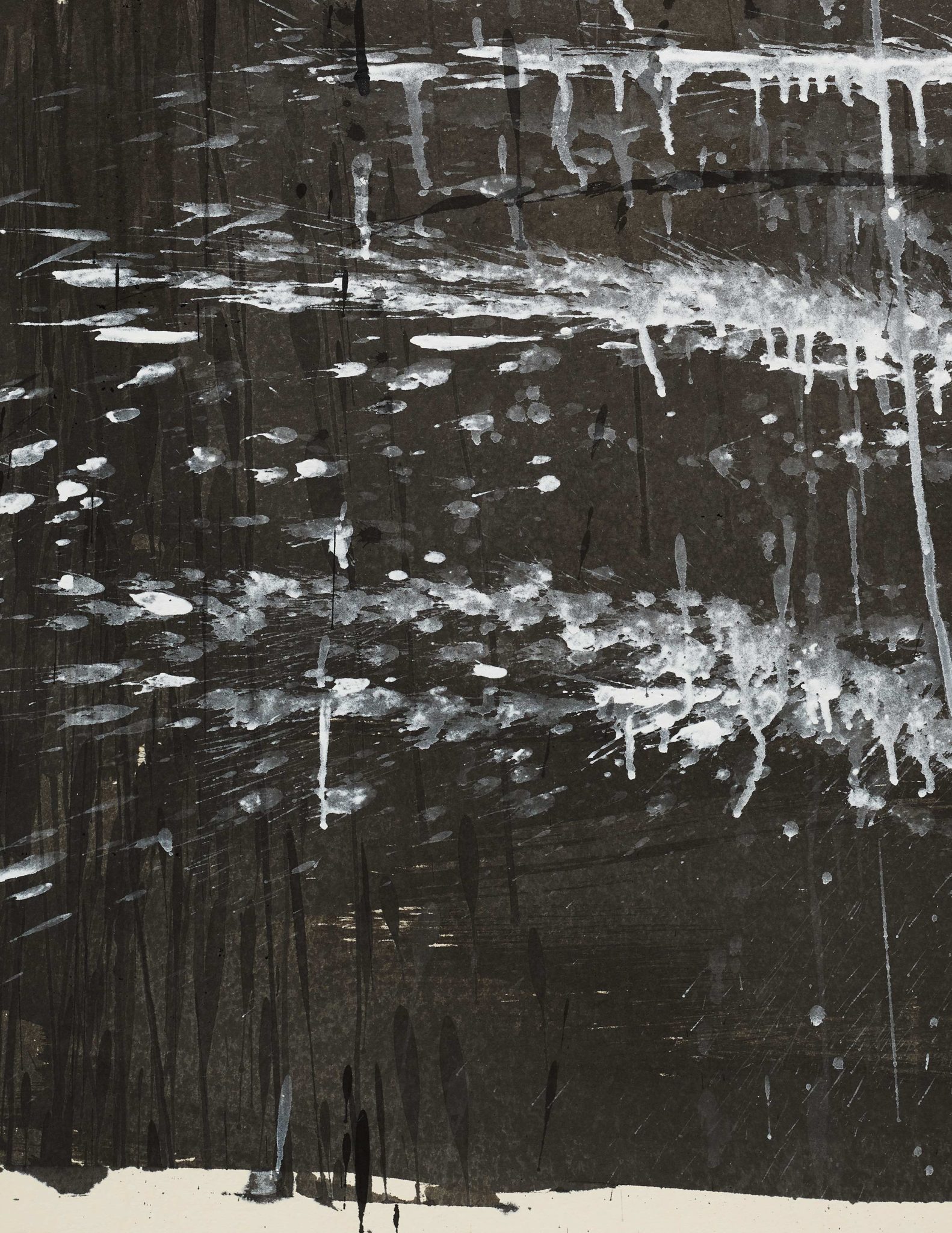 Detail view of Pat Steir’s The Austria Group, No. 7, 1991