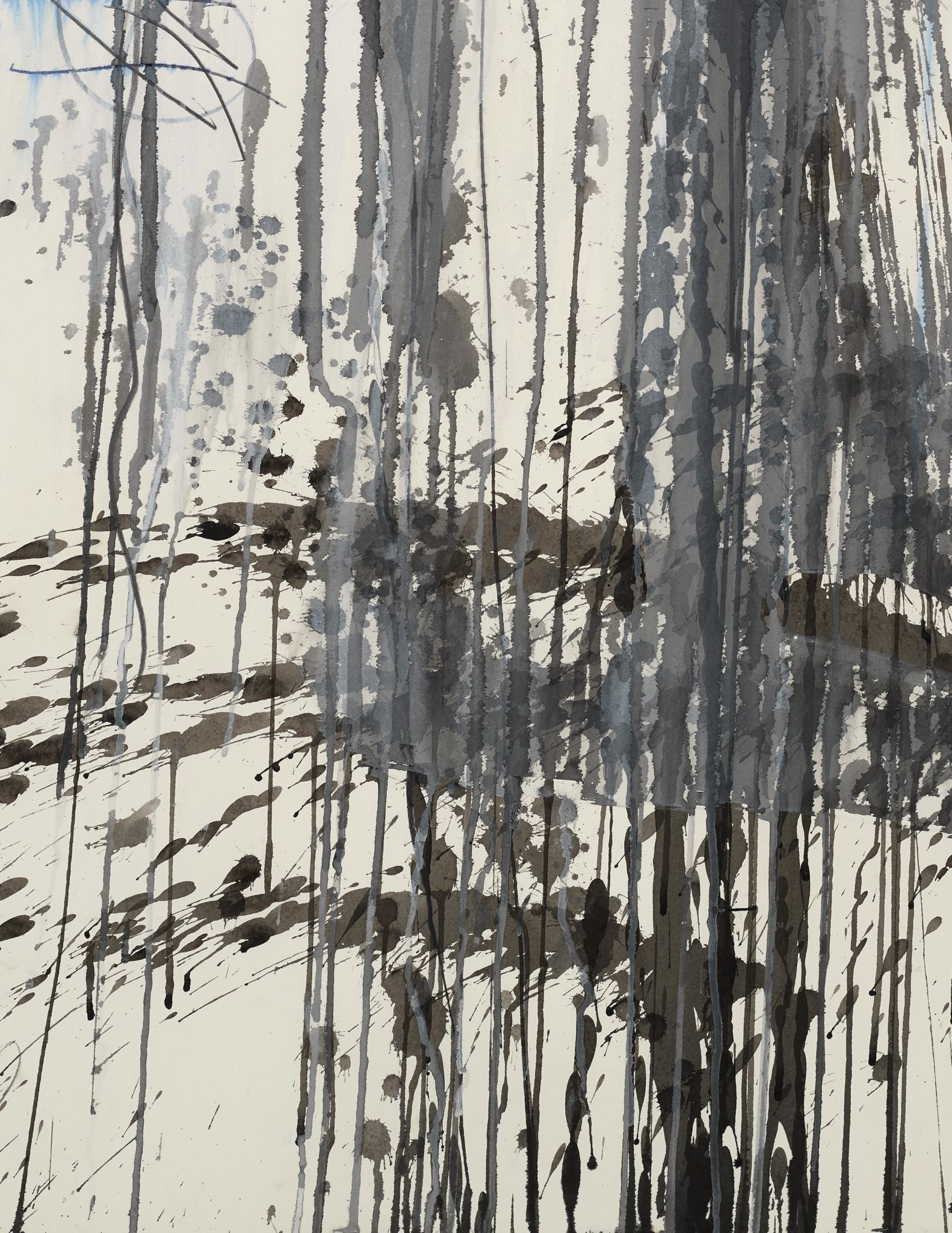 Detail view of Pat Steir's The Austria Group, No. 8, 1991