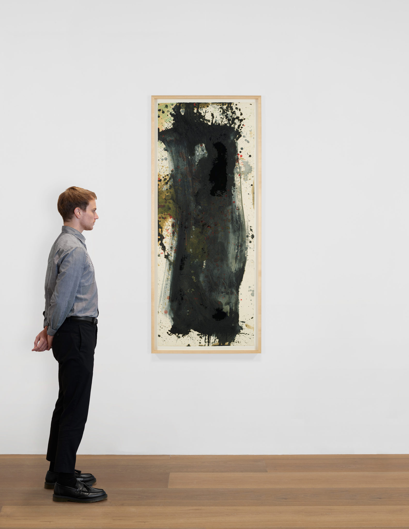 Scale view of Pat Steir's Untitled, 2008