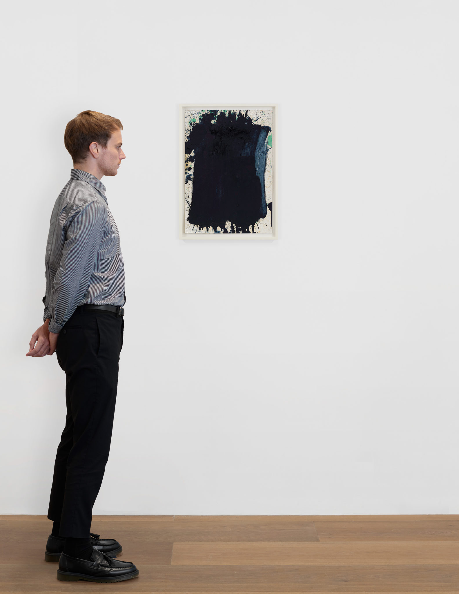 Scale view of Pat Steir's Untitled, 2008